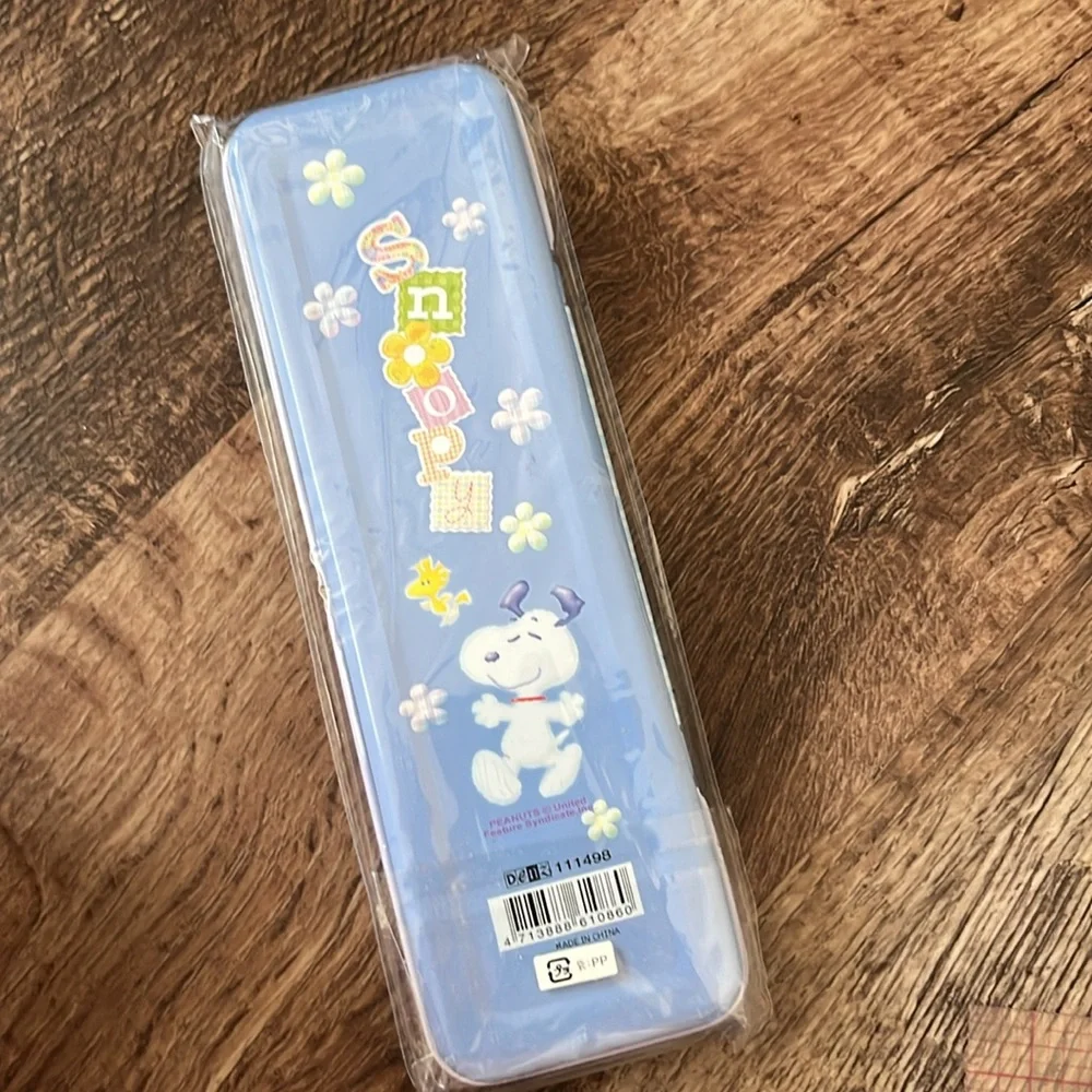 Peanuts Snoopy Plaid Sanrio Surprises Metal Pencil Case